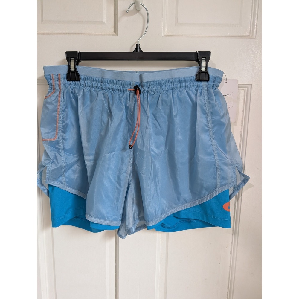 NIKE -Icon Clash Tempo Luxe 2-in-1 Mid-Rise Blue RUNNING SHORTS -NWT - Medium